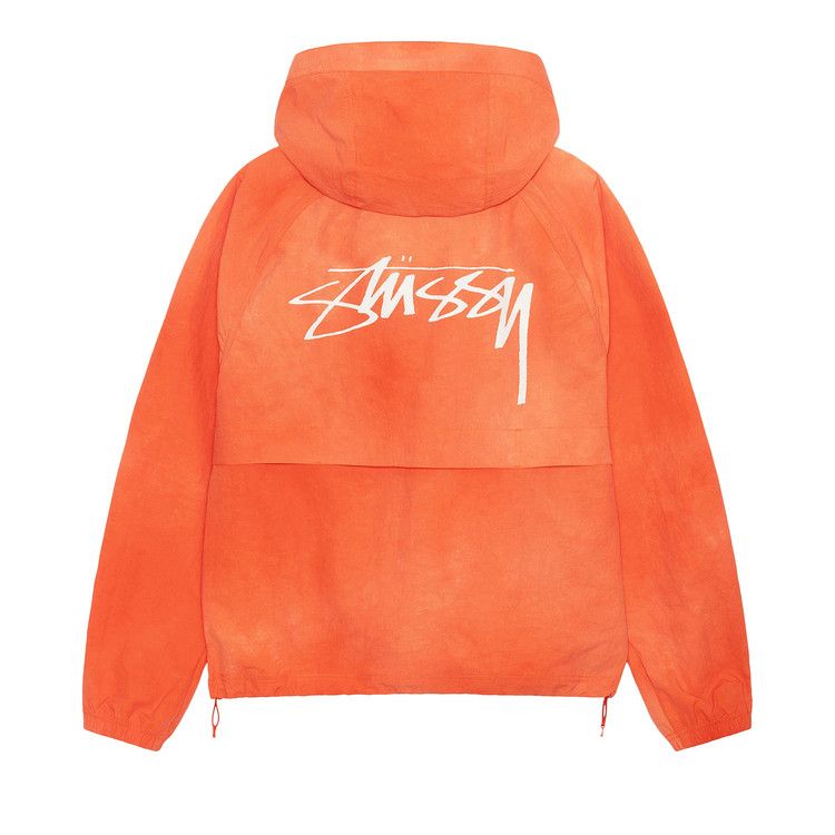 Stussy Beach Shell Wave Dye Zip Hoodie Persimmon