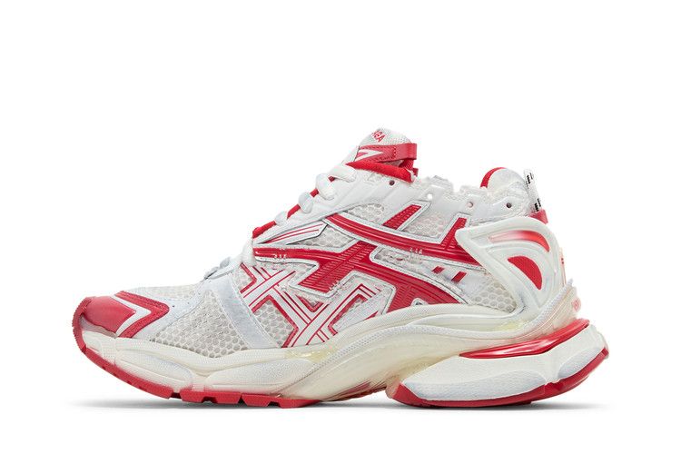 関税込【BALENCIAGA】Runner sneakers White/Red/Black Balenciaga Runner Black White Red Neon Yellow – Kicks Machine