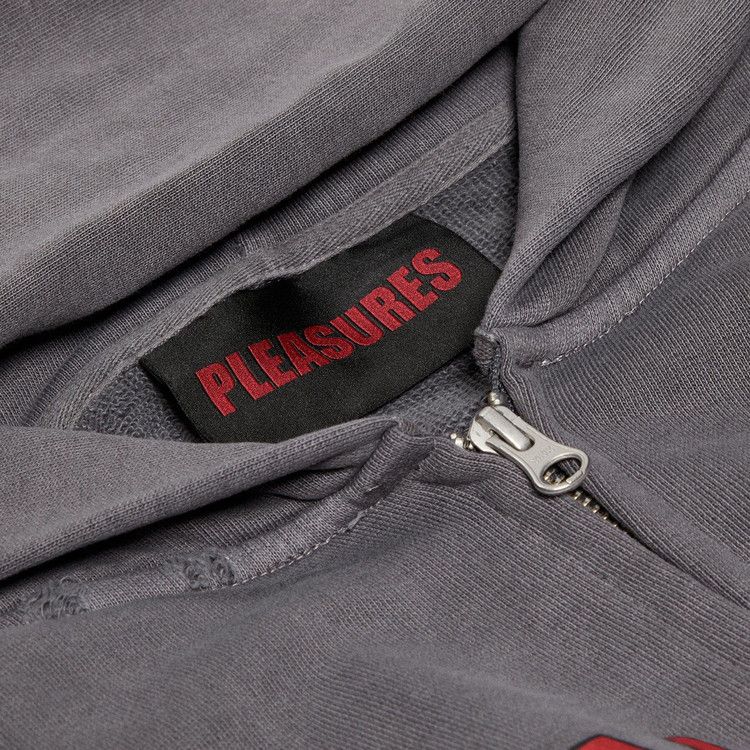 Pleasures Onyx Zip Up Hoodie 'grey'