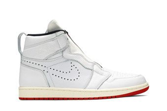 Buy Air Jordan 1 Retro High Zip 'White University Red' - AR4833