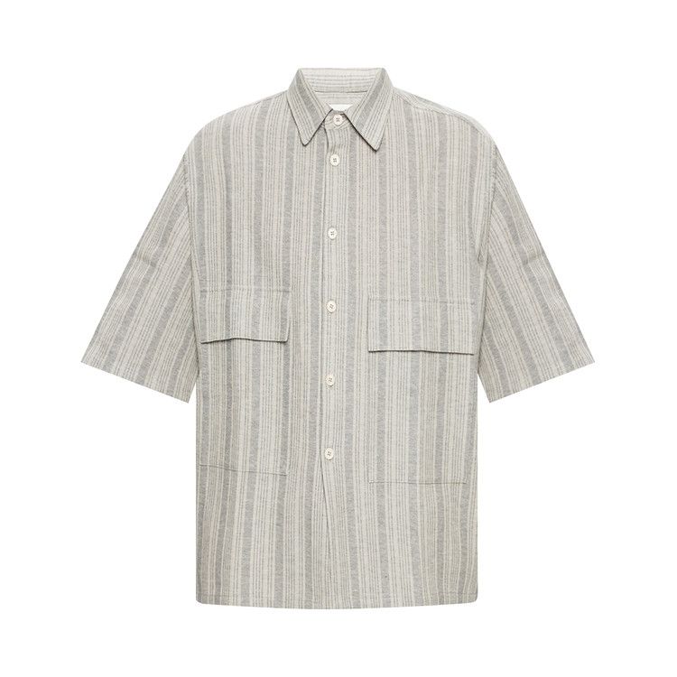 Buy Jil Sander Short-Sleeve Button Down Shirt 'Open Grey