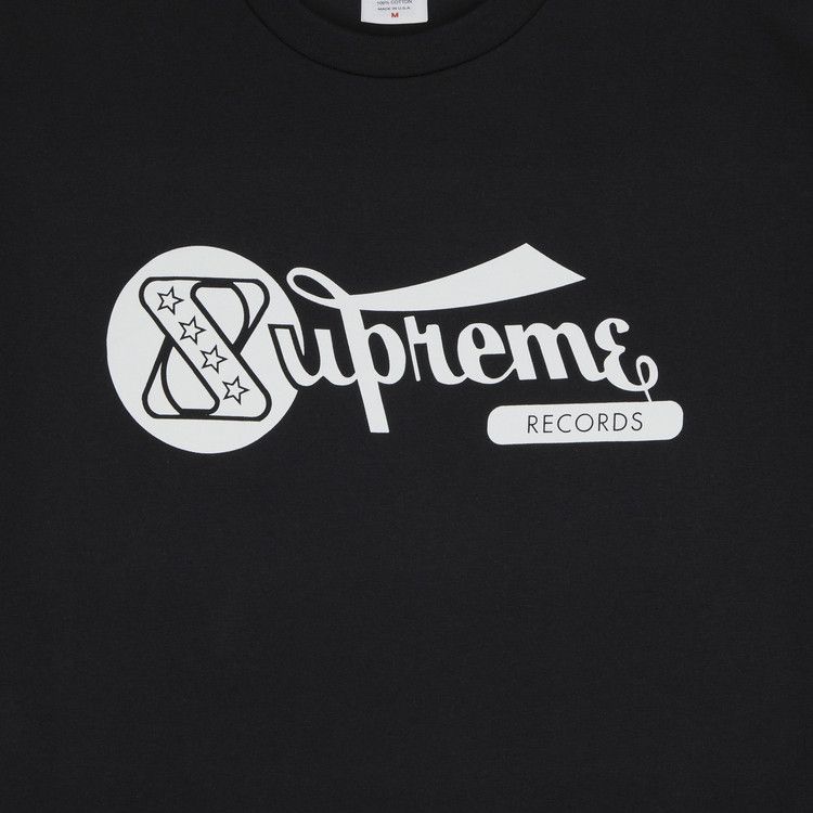 Buy Supreme Records Tee 'Black' - SS24T40 BLACK | GOAT