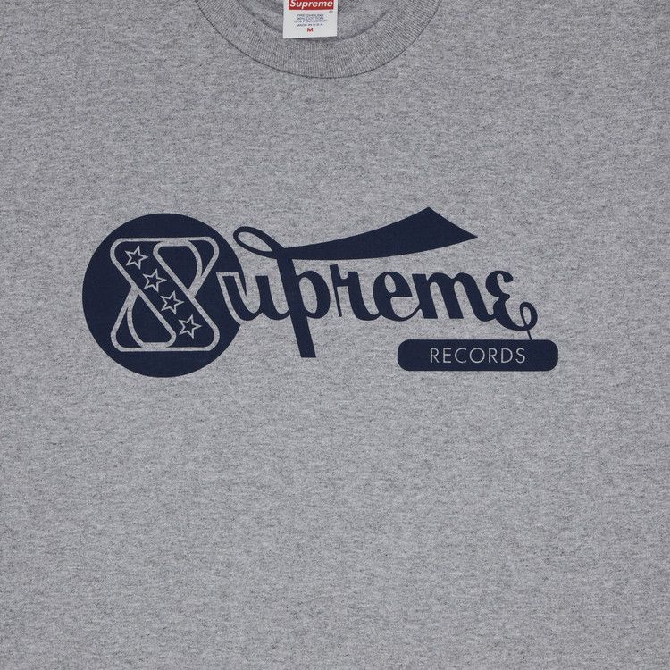 Supreme Records Tee 'heather Grey'