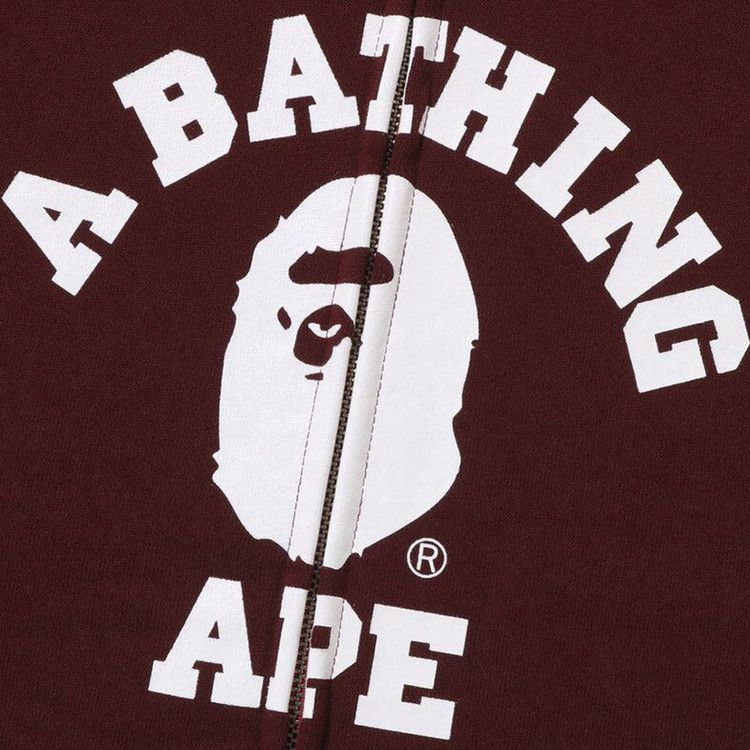 Bape Color Camo Relaxed Fit Full Zip Hoodie Red