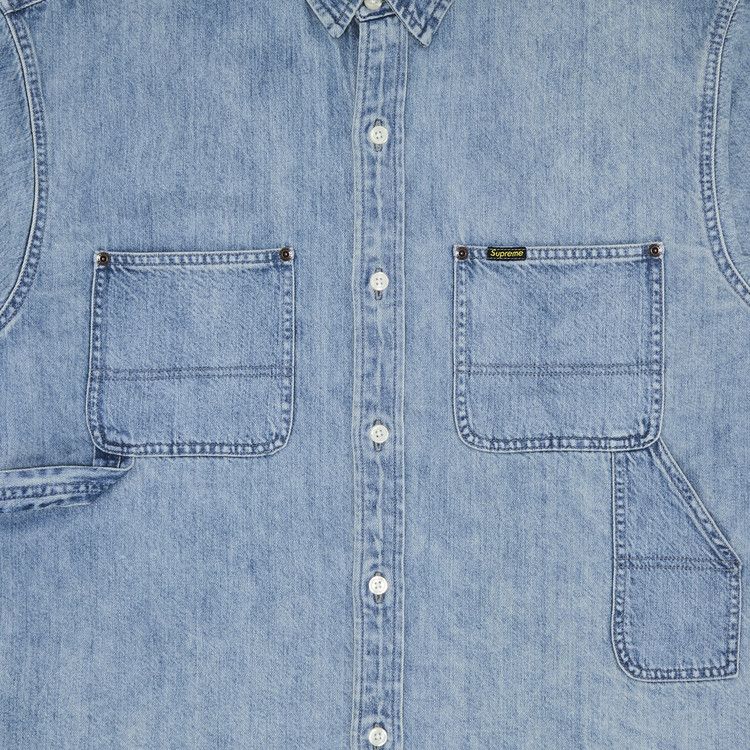 トップス Supreme Loose Fit Denim Painter Shirt Supreme Loose Fit S S Denim Painter Shirt (SS24) - $128
