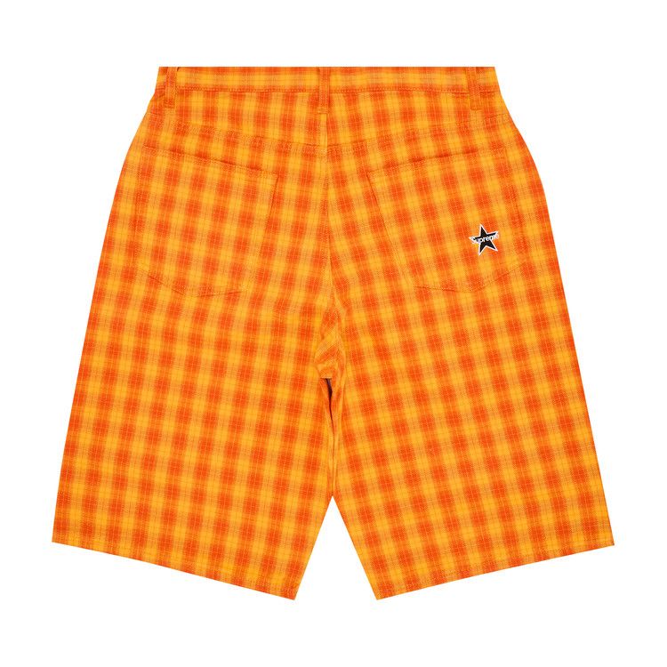 Buy Supreme Plaid Baggy Short 'Orange' - SS24SH23 ORANGE | GOAT