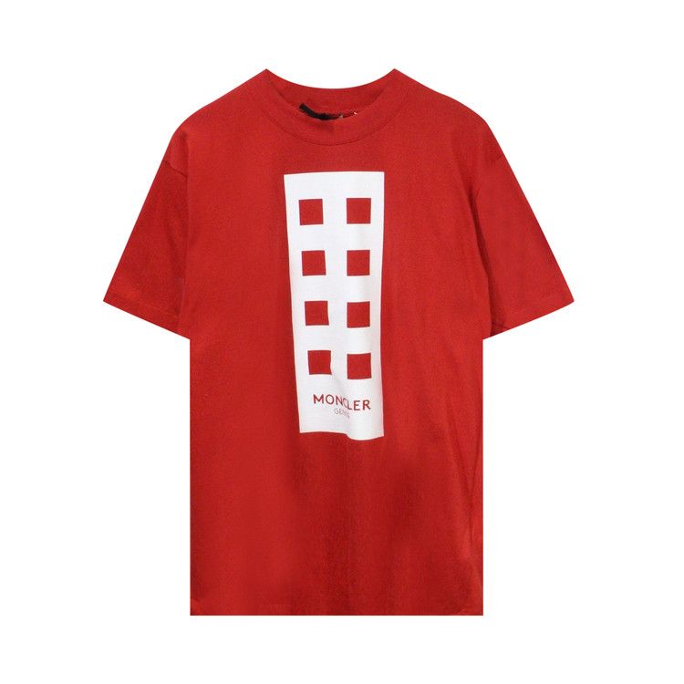 Buy Moncler Genius x Palm Angels Maglia T-Shirt 'Red