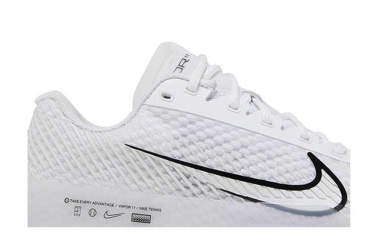Buy Wmns NikeCourt Air Zoom Vapor 11 HC 'White Black' - DR6965 100