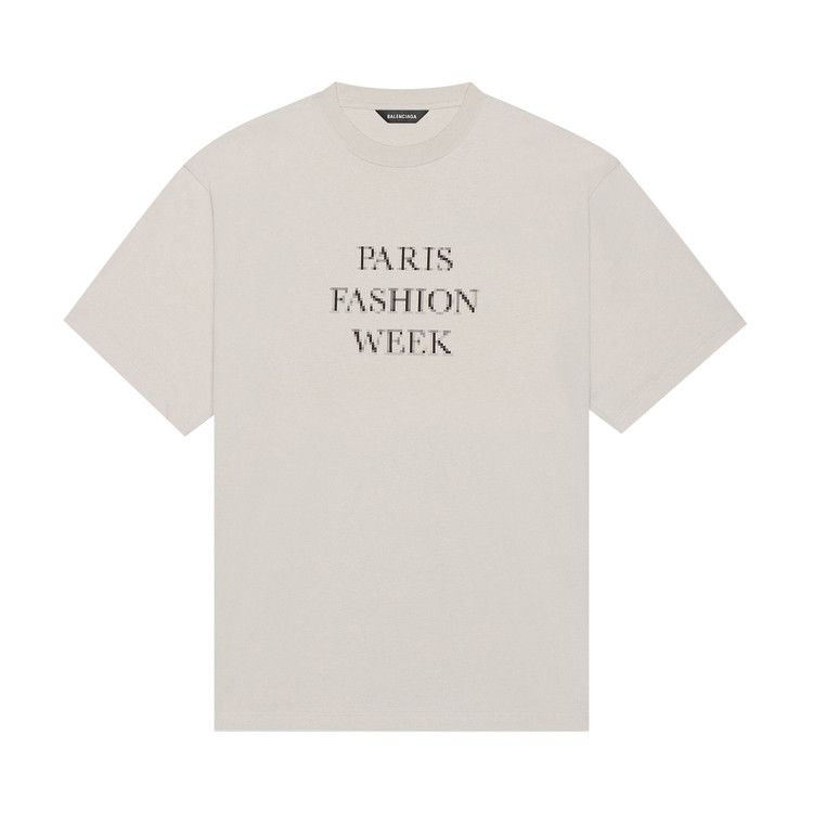Balenciaga Boxy T-Shirt Cement Grey/Black