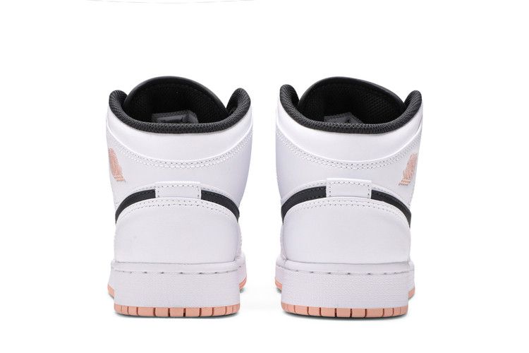 Air Jordan 1 Mid Gs White Arctic Orange