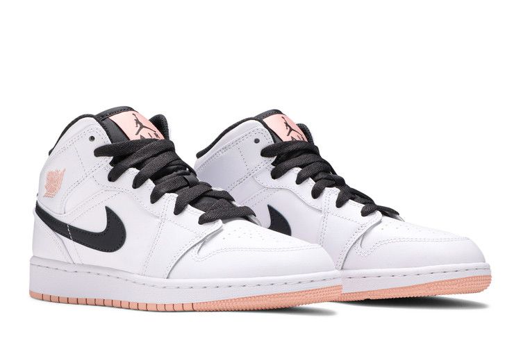 Air Jordan 1 Mid Gs White Arctic Orange