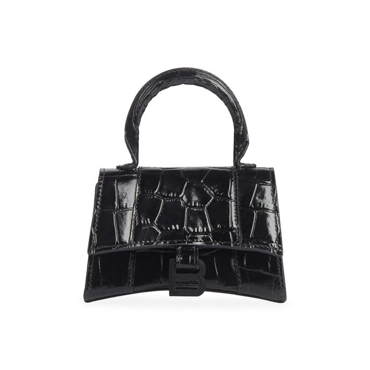 Balenciaga Hourglass Mini Top Handle Black