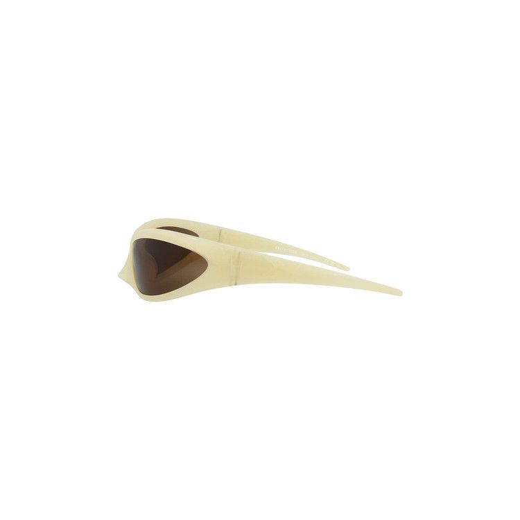 Balenciaga Wrap Around Sunglasses Yellow/Brown