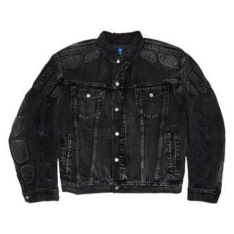 ジャケット・アウター Yeezy gap denim jacket yzy XS grey black Yeezy Gap Engineered By Balenciaga Padded Denim Jacket