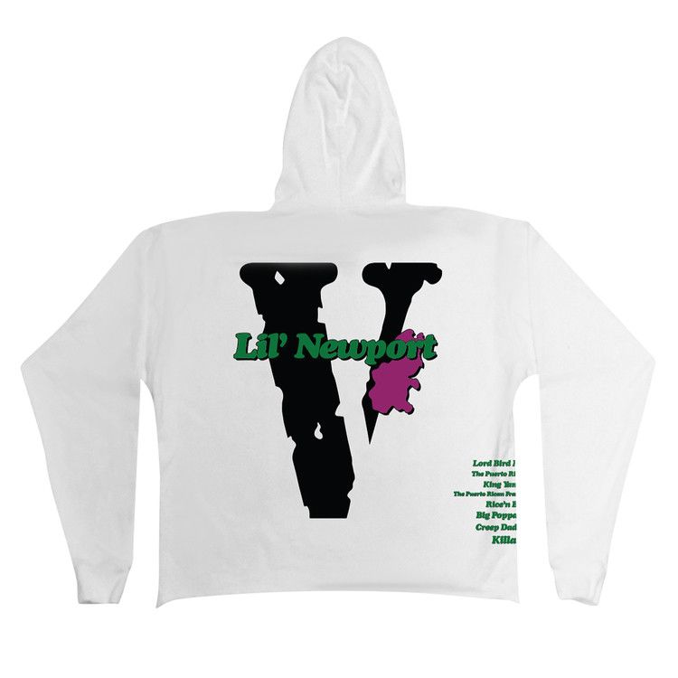 Buy Vlone x Yams Day Lil' Newport Hoodie 'White' - 1020