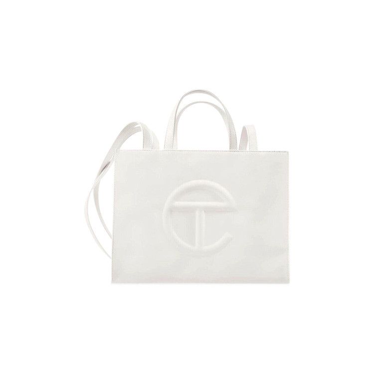 Medium white shopping shops bag Ｔelfar