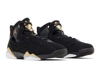 ? AIR JORDAN TRUE FLIGHT Men`s Size 8.5 Black Gold Basketball Shoes 342964-070 Air Jordan True Flight  main image 4