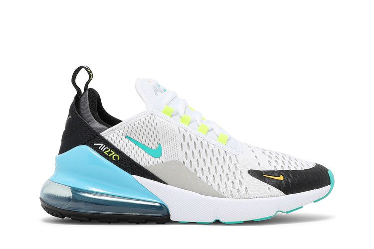 Discount Nike Air Max 270 White Hyper Jade Black GS Size 4Y