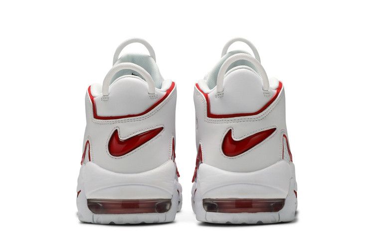 nike uptempo white red 2021