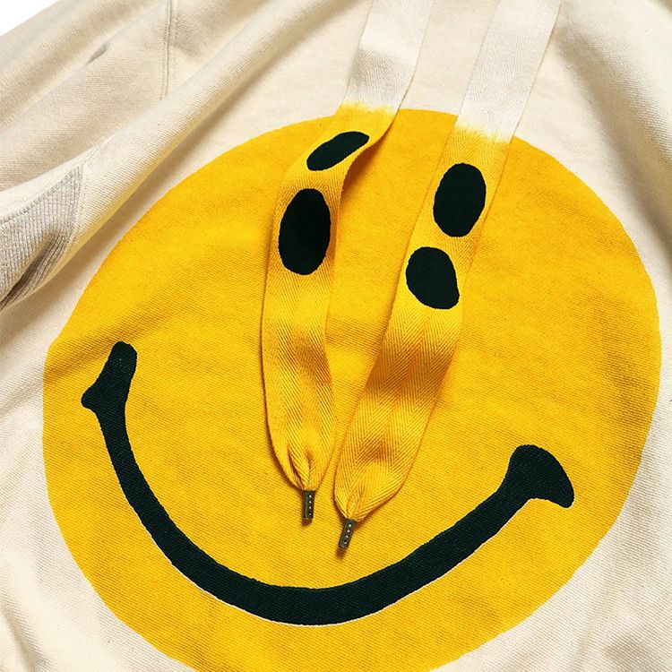 Buy Kapital Rain Smile Hoodie 'Natural' - EK 1076 NATU | GOAT