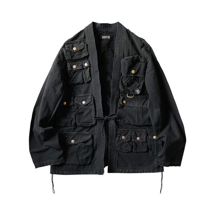 Buy Kapital Ripstop Fishing Kimono Jacket 'Black Ink' - K1904LS083EK BLAC |  GOAT