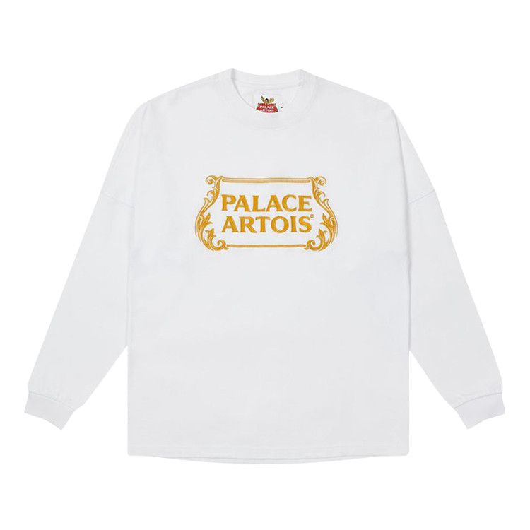 Buy Palace x Stella Artois Drop Shoulder Long-Sleeve 'White Buy Palace x Stella Artois Drop Shoulder Long-Sleeve 'White