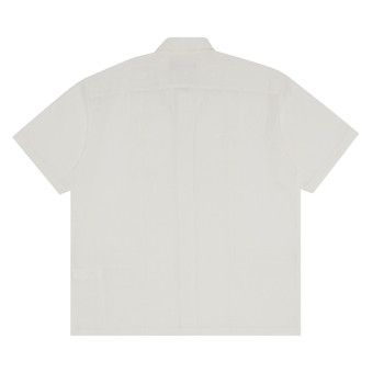 Buy Supreme Mesh Panel Linen Short-Sleeve Shirt 'White' - SS24S13
