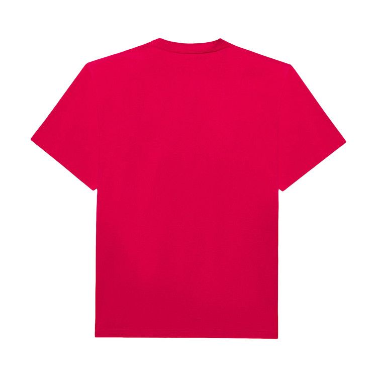 Balenciaga Logo Here Flatground T-Shirt Raspberry/White