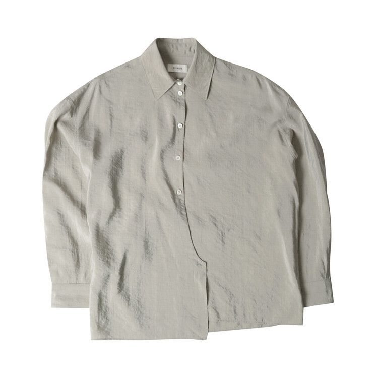 Buy Lemaire Straight Collar Twisted Shirt 'Light Misty Grey