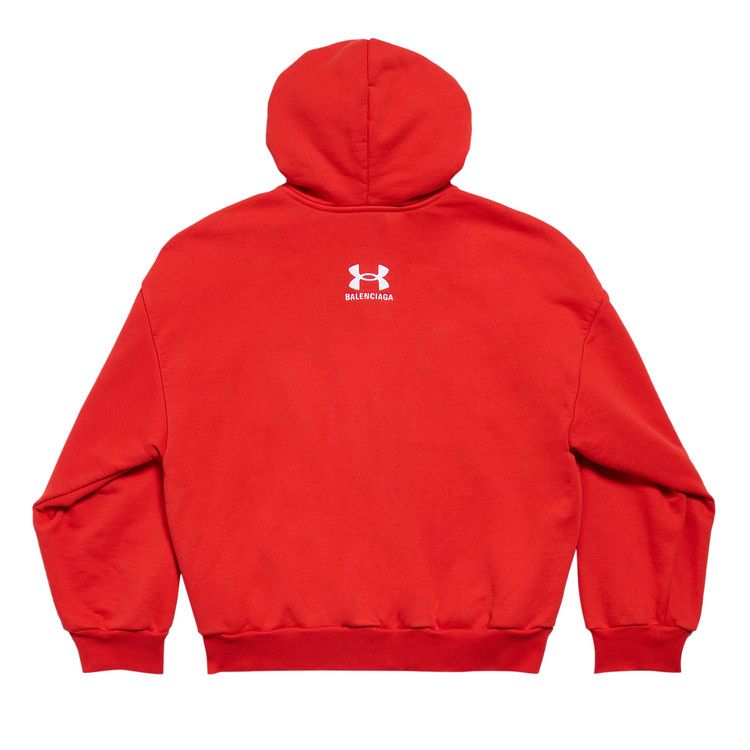 Balenciaga x Under Armour Zip Up Hoodie Red/White