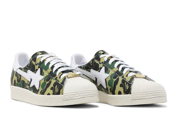 Adidas Superstar Bape Abc Camo Green