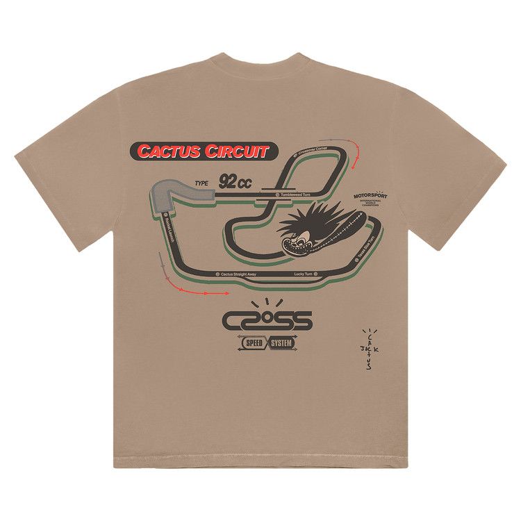 Cactus Jack By Travis Scott Racetrack Tee 'tan'
