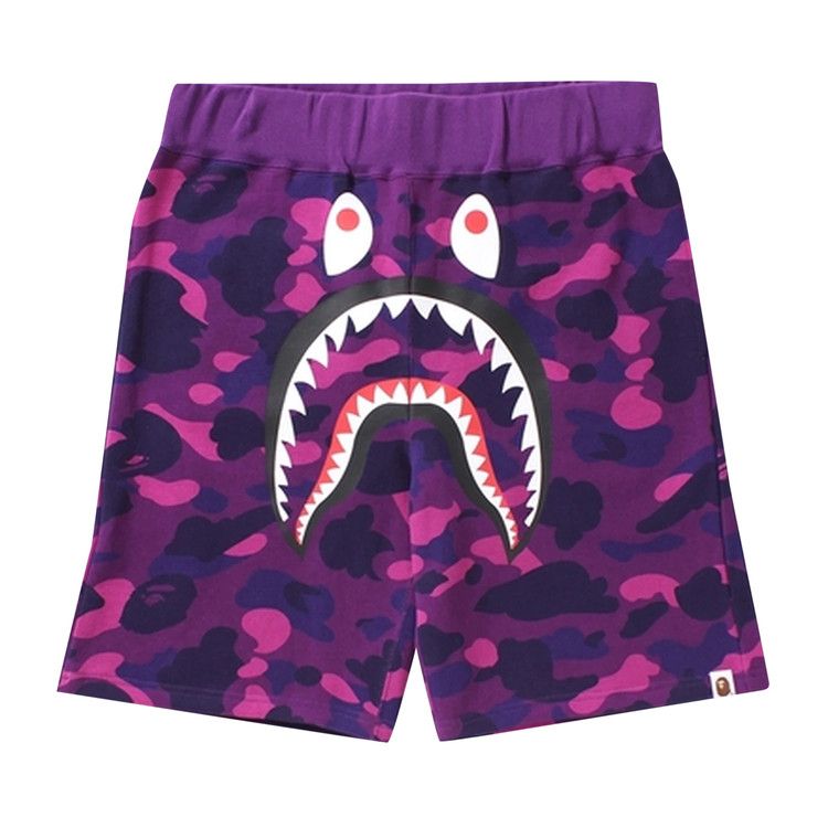 Bape Color Camo Shark Sweat Shorts