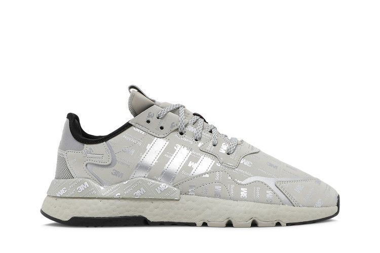 adidas gazelle silver green womens Adidas Nite Jogger 3M Core Black