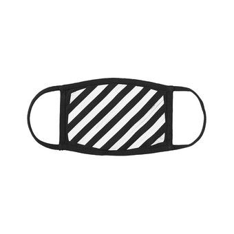 Buy Off-White Diagonal Face Mask 'Black/White