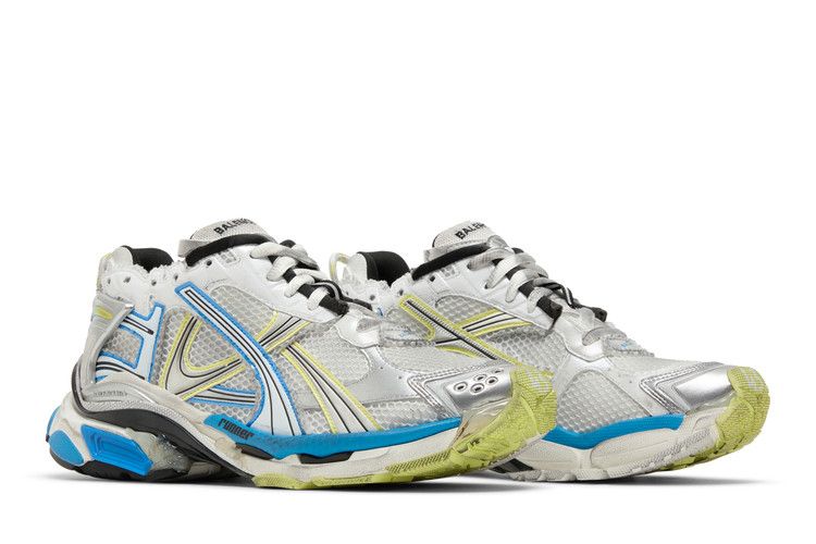 Balenciaga Runner Sneaker White Yellow Blue