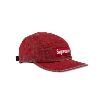 Buy Supreme Coated Denim Camp Cap 'Red' - SS24H35 RED | GOAT