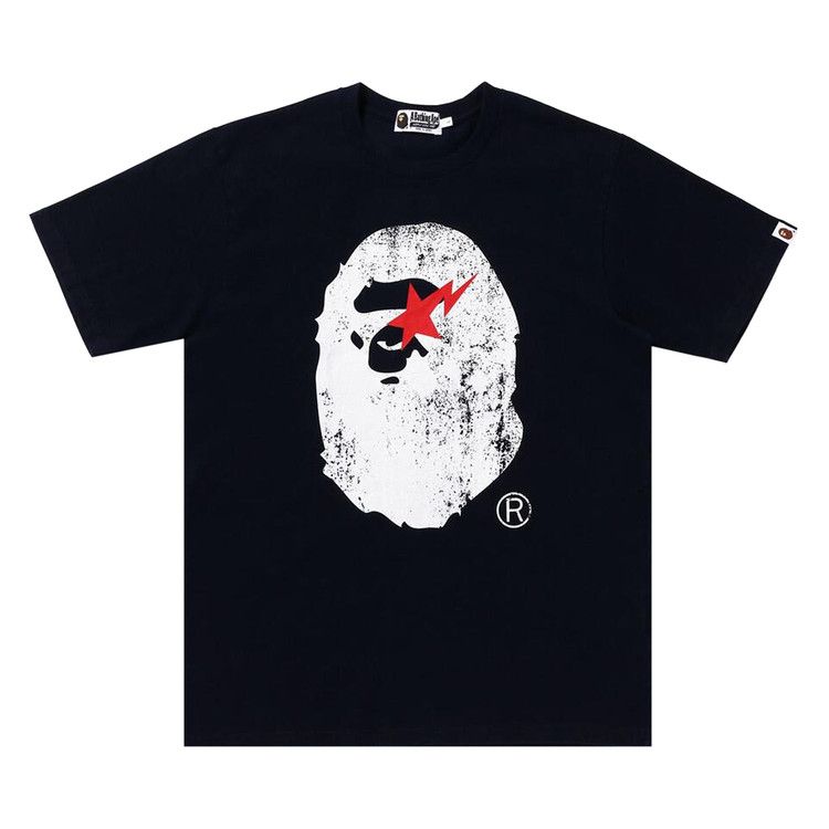 Buy BAPE Ape Head Tee 'Indigo' - 1K22 109 006 INDIGO | GOAT