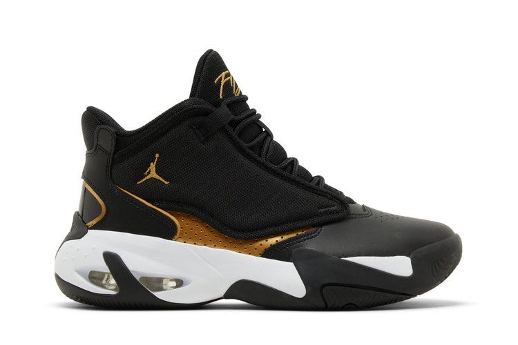 Jordan Max Aura 4 GS 'Black Metallic Gold'