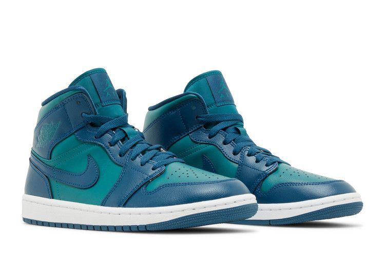 Wmns Air Jordan 1 Mid 'teal French Blue'