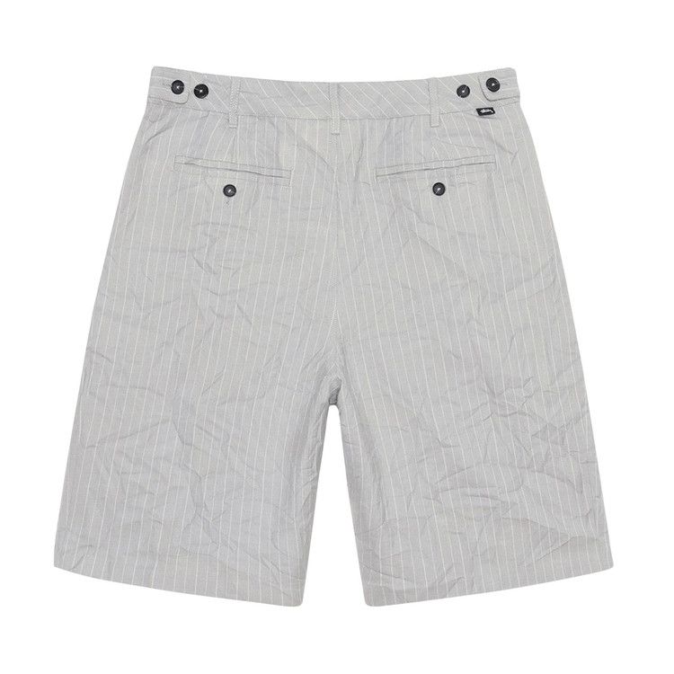 パンツ STUSSY VOLUME PLEATED SHORT STRIPE w30 Stussy Wrinkled Stripe Volume Pleated Short Navy Men's
