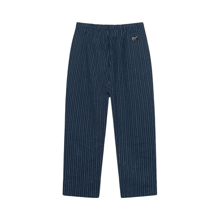 Buy Stussy Wrinkled Stripe Beach Pant 'Navy' - 116661 NAVY