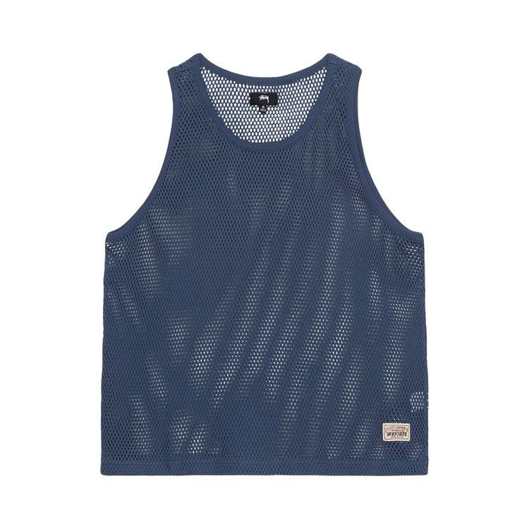 Stussy Big Mesh Tank 'navy'