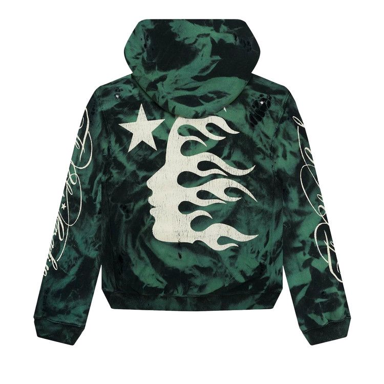 Hellstar Marble Paradise Hoodie 'green/Black'