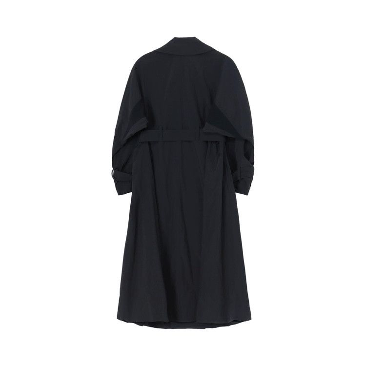 Buy Yohji Yamamoto NY Typewriter Gusset Trench Coat 'Black' - FS