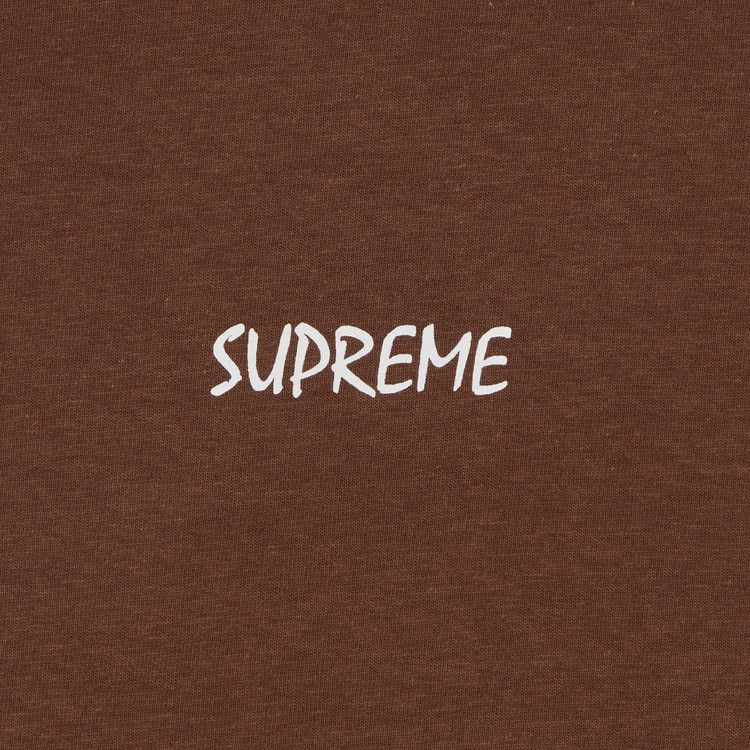 Supreme Black Cat T-Shirt Brown