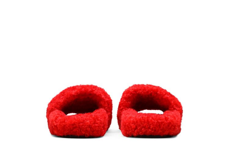 Balenciaga Wmns Furry Slides 'Red'
