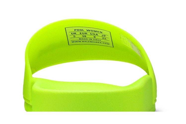 Balenciaga Wmns Pool Slides 'Fluo Yellow'