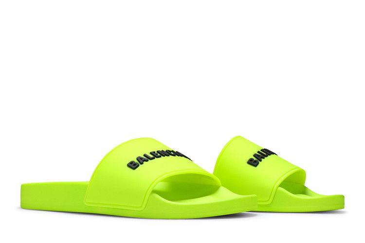 Balenciaga Wmns Pool Slides 'Fluo Yellow'