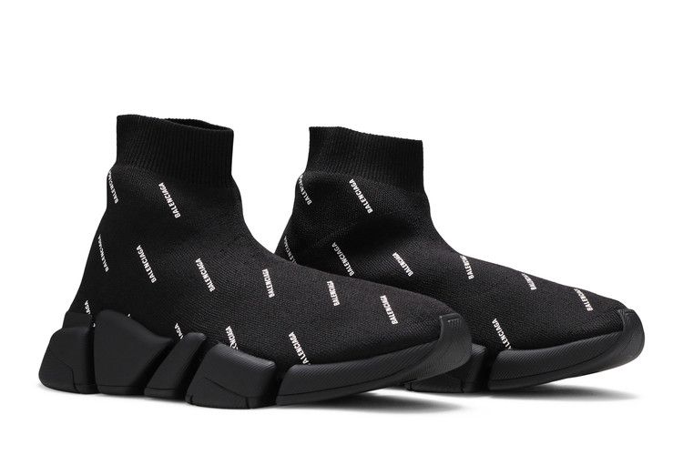 Balenciaga Wmns Speed 2.0 Sneaker 'Allover Logo - Black'